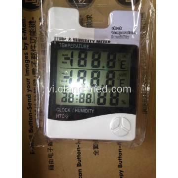 Đồng hồ báo thức thuận tiện Nhiệt kế kỹ thuật số Máy đo độ ẩm